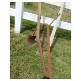 horse-drawn steel frame double shovel plow/