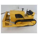Nylint - yellow toy bull dozer on rubber tracks