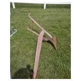Primitive wood bean horse drawn 10" plow blade
