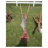 antique, primitive horse drawen steel beam