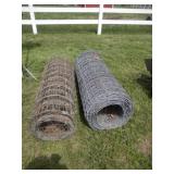 1-Single unused roll of woven wire 48"  H fencing