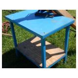 HD industrial steel work table (blue)