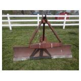 Ford 3 pt hitch, 6 ft blade, rear mount,adjustable