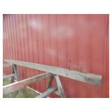 HD wood beam implement wagon approx 9