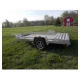 Like New  2014 Aluma Bumper hitch trailer -1 owner