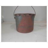 Ant. Lg Med. Pressure Lubricant metal can w/lid
