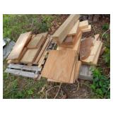 2 pallets- mixed asst blcoks & short pieces-lumber