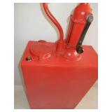 Refurbished tall red petrolina can with swivel lid