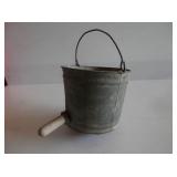 1-#8 galvanized calf bucket feeder 10" W x 9" H