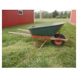 Montgomery Ward vintage HD wheel barrel