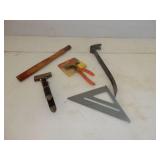 5 modern shop tools-crowbar, angle, welding pliers