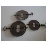 3-antique wood stove covers-includes Griswold