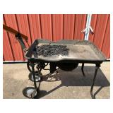 Blacksmith Forge on wheels with wood handle
