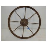antique primitive 15" sm steel implement wheel