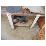 homemade 2 dimension wood worktable