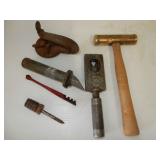 tray -quality wood hammer 9 1.4" L BRASS