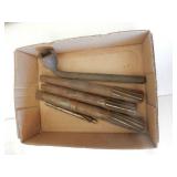 5 items- 3 lg drill bits, sm drill bit