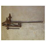 antique primitive vise - approx. 42" L