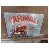 Reprod Farmall 1950 IH tractor metal sign