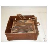 antique pieces & parts - included old chain links