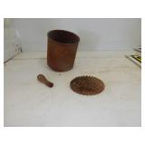 antique cast sausge grinder parts