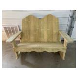 Double outdoor rocker