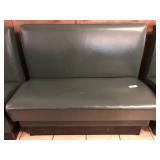 Upholstered booth seat