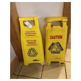 Wet floor signs