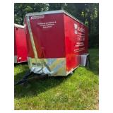 Red Wells Cargo Enclosed Cargo Trailer Model CT...