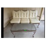 Vintage Style Outdoor Sofa Coffee Table Set