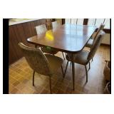 Mixed lot of Vintage dining table chairs