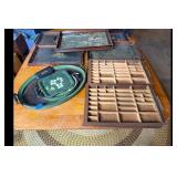 Mixed lot of Vintage Trays Divided Wooden Drawers