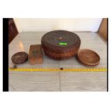 Woven Basket Lot, Decorative Baskets