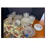 Mixed lot of Vintage Glassware Bowls Plates