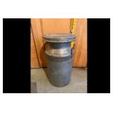 Vintage Galvanized Metal Milk Can