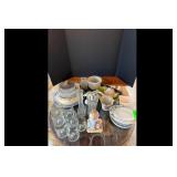Mixed lot of Decorative Items Dishes Vases