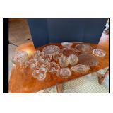 Mixed lot of Vintage Clear Glassware Serving Bowls