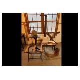 Mixed lot of Vintage Sawbuck Furniture Clay