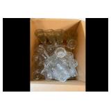Mixed lot of Assorted Clear Glassware