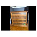 A N Russell Sons Brown Display Cabinet