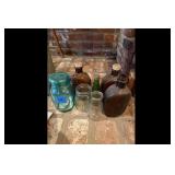 Mixed lot of Vintage Collectible Bottles  Jars