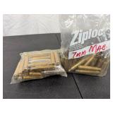 Ziploc 7mm MAG Brass Casings