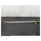 Decorative Sword Gold Silver Accents