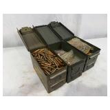 7.62x51 Tracer Ammunition 3 Cans Olive Drab