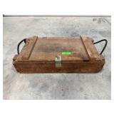 Vintage Military Surplus Wooden Ammo Box