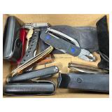 Mixed lot of Multi Tools and Pocket Knives