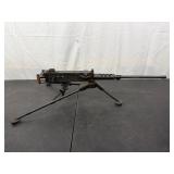 Collectible Black Machine Gun Tripod Mounted
