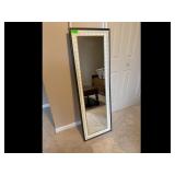 Framed Full Length Mirror, Decorative Border