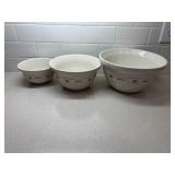 Longaberger Pottery Bowls