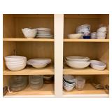 Assorted Bowls, Plates, and Glassware